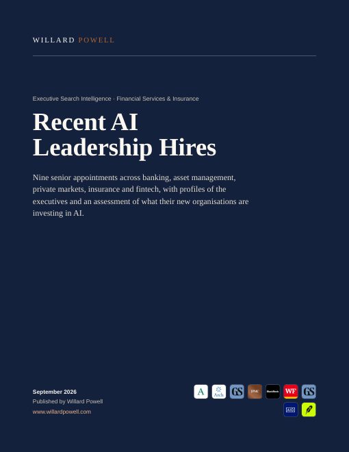 Cover of Recent AI Leadership Hires